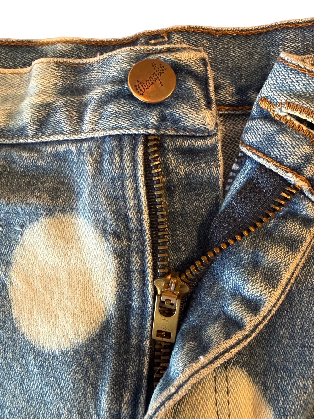 Vintage Wrangler Polka Dot Cutoff Denim Shorts | Women’s Size 10 | 30 Waist - Picture 3 of 6